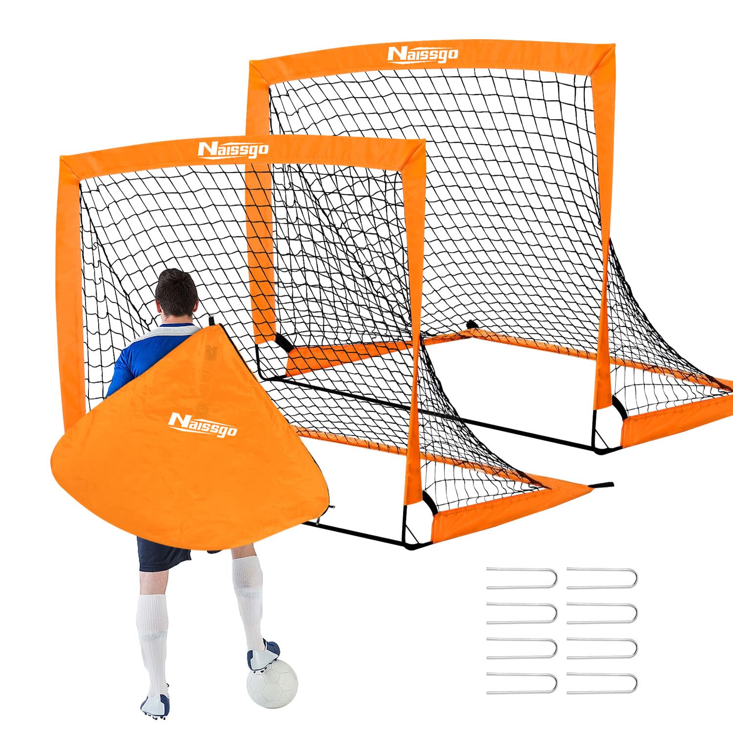 CATCHLUCK Porta Da Calcio Per Bambini, Set Di 2 Cancelli Da Calcio