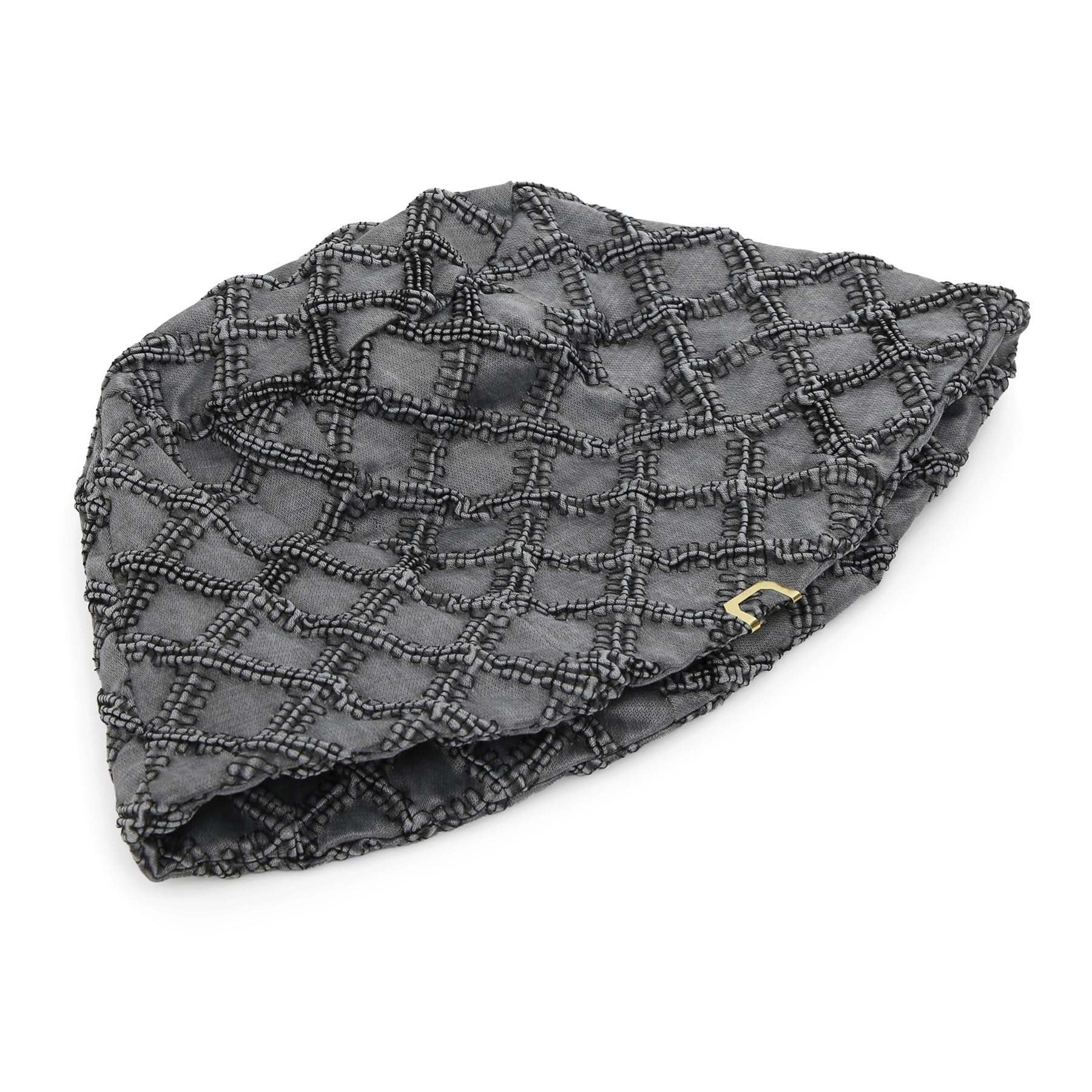 UNDERCONTROL Chapeau bob vintage en laine brossée ethnique solide avec étiquette dorée à bord court élégant et tendance