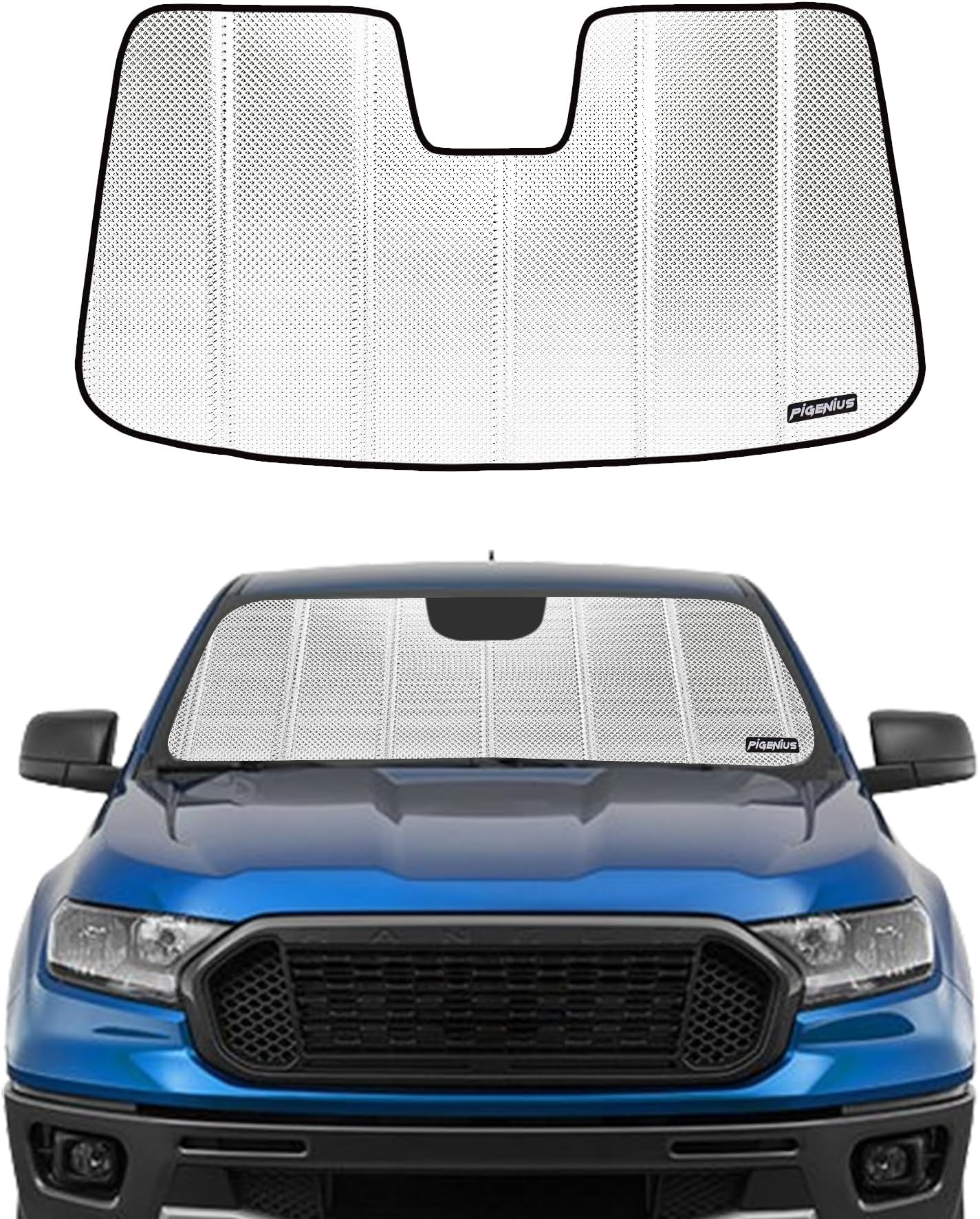 Pigenius Windshield Sun Shade for 2019 2020 2021 2022 2023 Dodge Ram 1500 - Premium Folding Sunshade (for Car with 10 inch Wide Sensor Attache並行輸入 Windshield Sun Shade for Ford Edge 2015-2024. UK | Ubuy