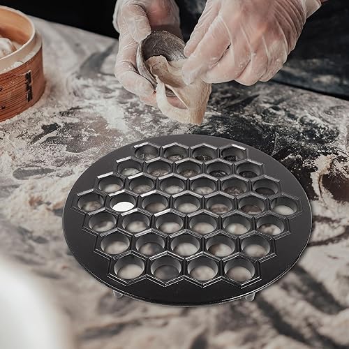 Miniatura 9 de Molde de ruso para albóndigas para hacer ravioles de metal, color negro