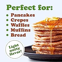 Vista 6 de Food to Live Mezcla orgánica de harina de trigo sarraceno integral, 8 onzas, una mezcla personalizada de harina de trigo sarraceno orgánica y harina