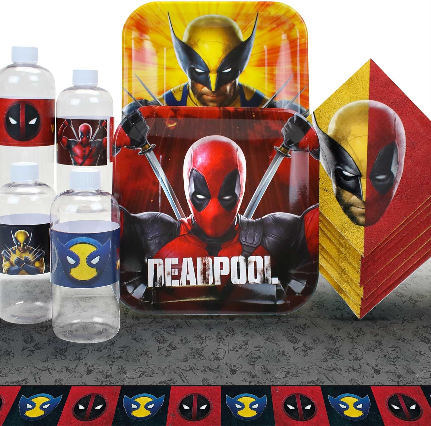 Deadpool & Wolverine Party Pack - Basic Set for 24 Guests