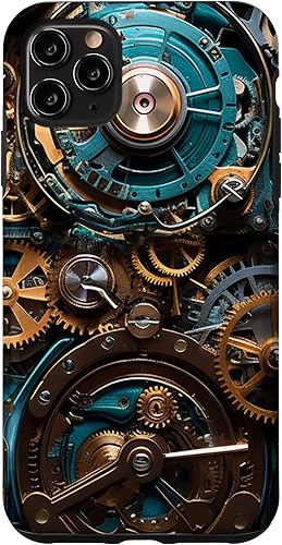 Funda con mecanismo Mechanical Steampunk Gears Internal Cogwork para iPhone 11 Pro Max