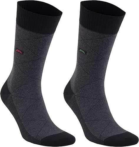 Vista 23 de Calcetines para diabéticos para hombres y mujeres – Rayón hecho de bambú para diabéticos – 2/4/6 pares de calcetines para diabetes Negro/Azul marino