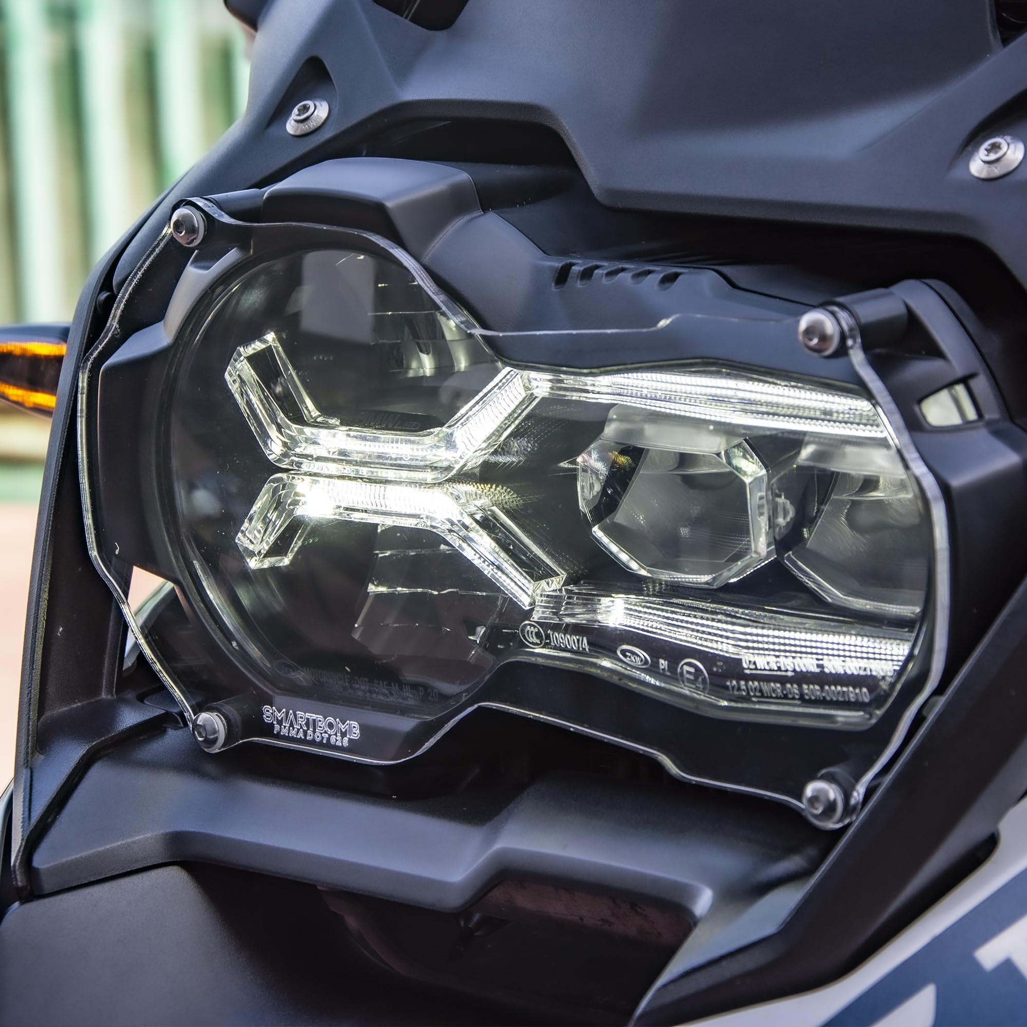 Protección de faros R 1200 GS R 1250 GS LC ADV STD LENTE DE PROTECCIÓN DE FAROS 5MM Sistema ''quitar&reemplazar''