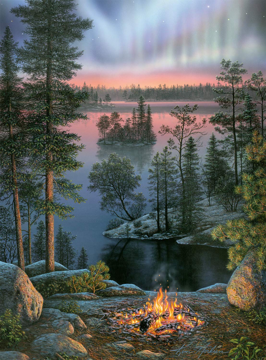 Buffalo Games - Kim Norlien - Night Fire - 1000 Piece Jigsaw Puzzle