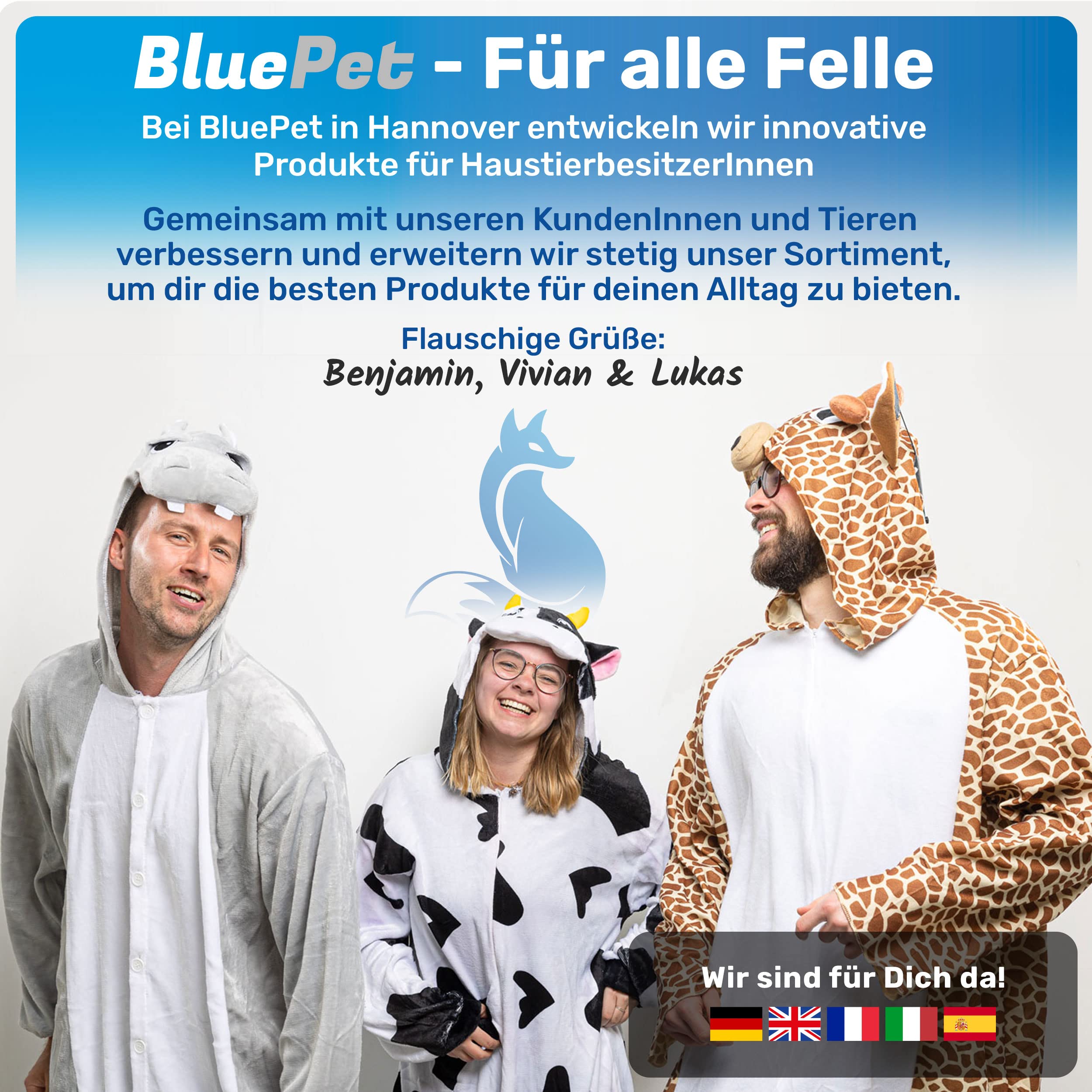 BluePet Baume Coussinet Chien, Creme Coussinet pour Pattes de Chien & Chat, Baume Pattes & Truffes Chiens, Protection Neige & Chaleur, Cicatrisante & Antiseptique, pour Pattes & Truffe sèche, gercée