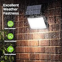 Vista 6 de Adiding Luces Solares para Exteriores, Luces de Inundación LED de 2800LM con Cable de 5 m, Luces Solares con Sensor de Movimiento y Control Remoto