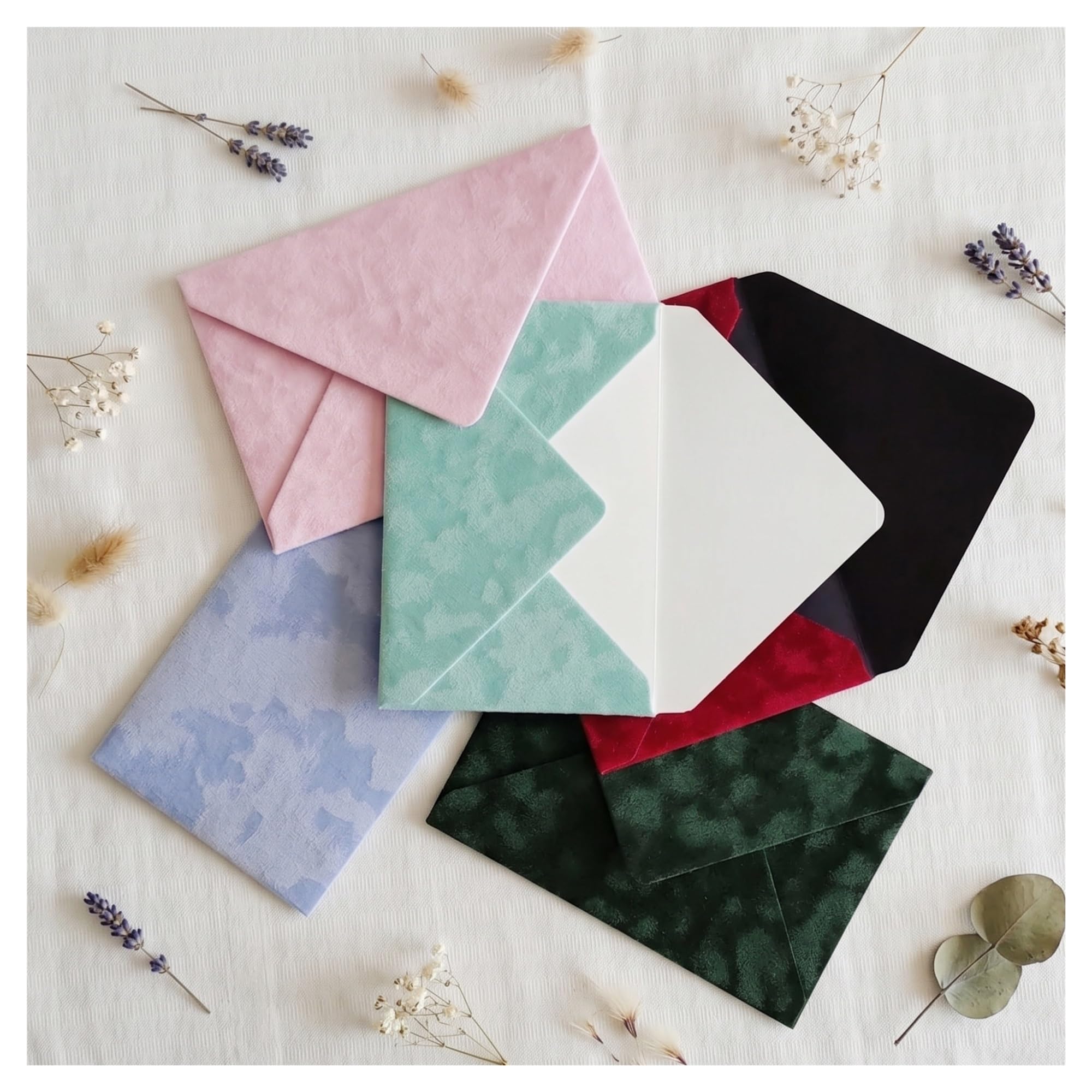 Enveloppes en velours imprimées sur mesure Pour Les Fêtes Et Les Réunions