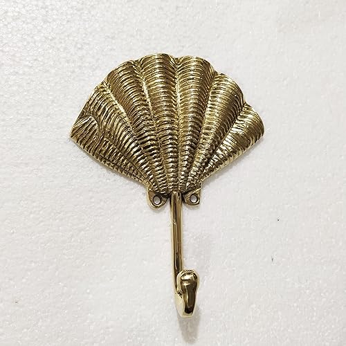 Miniatura 3 de INDIAART12 - Ganchos de latón para montaje en pared, 2 piezas, escultura, único, un excelente artículo para el hogar  Oficina  Artículo decorativo