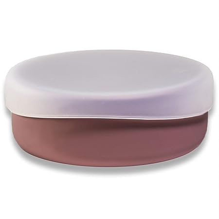 modern-twist Meal Set 100% Plastic Free Silicone, Waterproof, Dishwasher Safe, Rouge