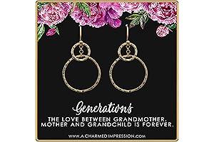 Three Generations Earrings: Cherished Keepsakes for Grandmother, Mother, Grandchild