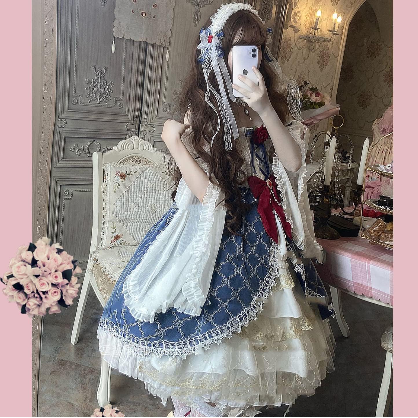 SSUPTEMBER2] ロリータ ワンピース 姫 ドレス コスプレ衣装 長袖 半袖 