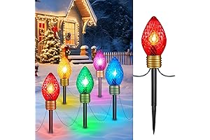 Strawberry Jumbo C9 Christmas Pathway Lights Outdoor