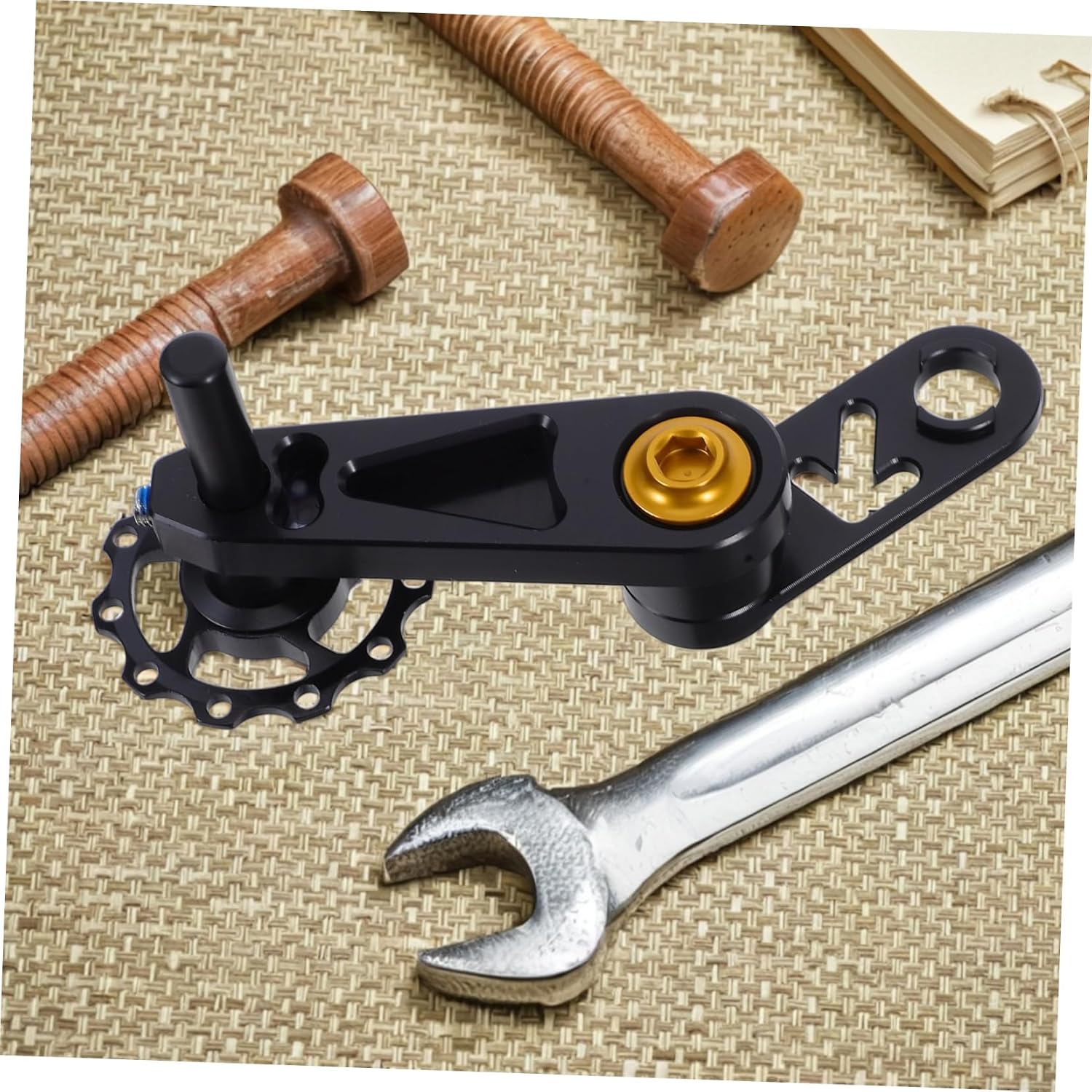 Bike Chain Single Speed Folding Bikes Chain Adjuster Aluminum Alloy Tensioner Stabilizer