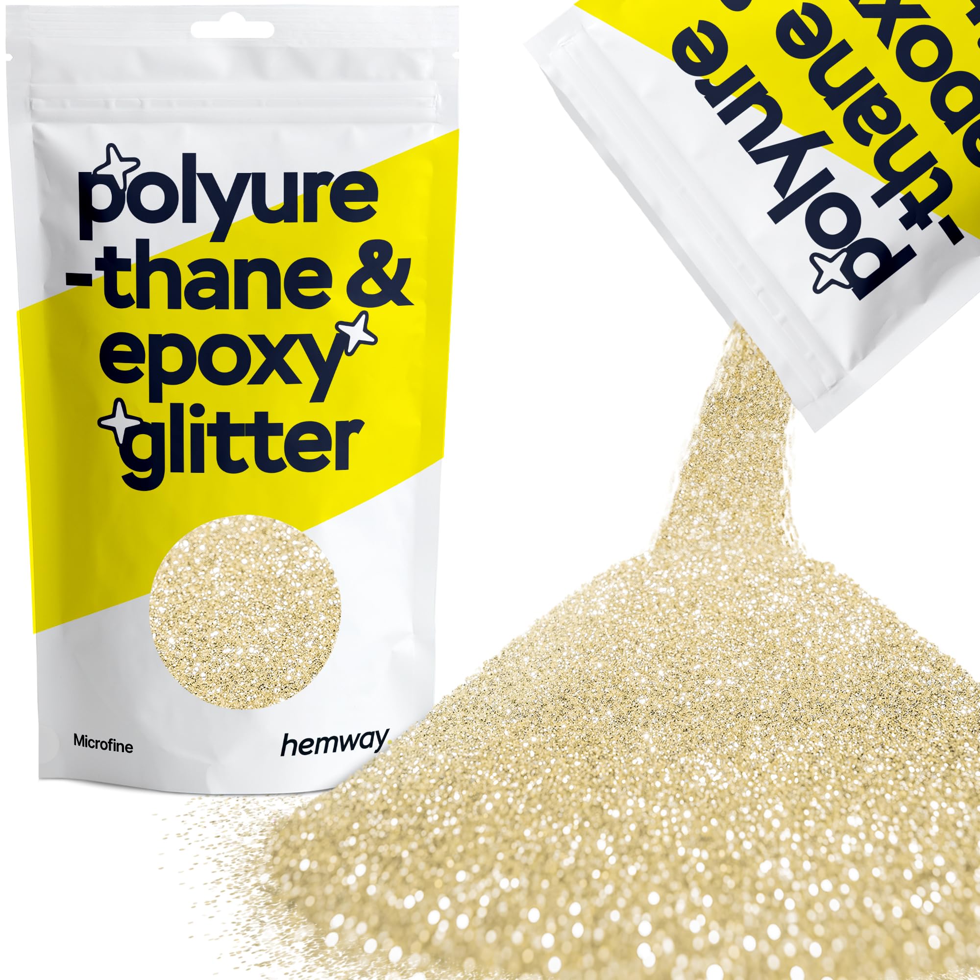 Hemway Resin Glitter Bronze Brown 100g Super Chunky | Polyurethane & Epoxy Glitter for Resin Crafts, Tumblers, Coasters, Floor & Table Art — view 224