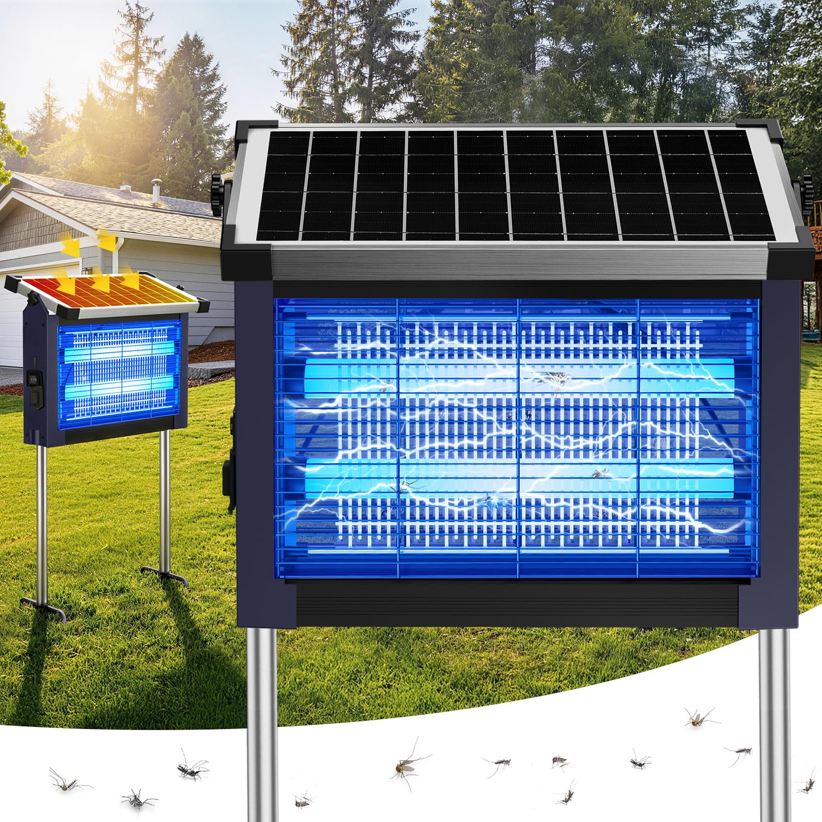 Photo 1 of Zwiran Solar Bug Zapper - 4500V, 1/2 Acre Coverage
