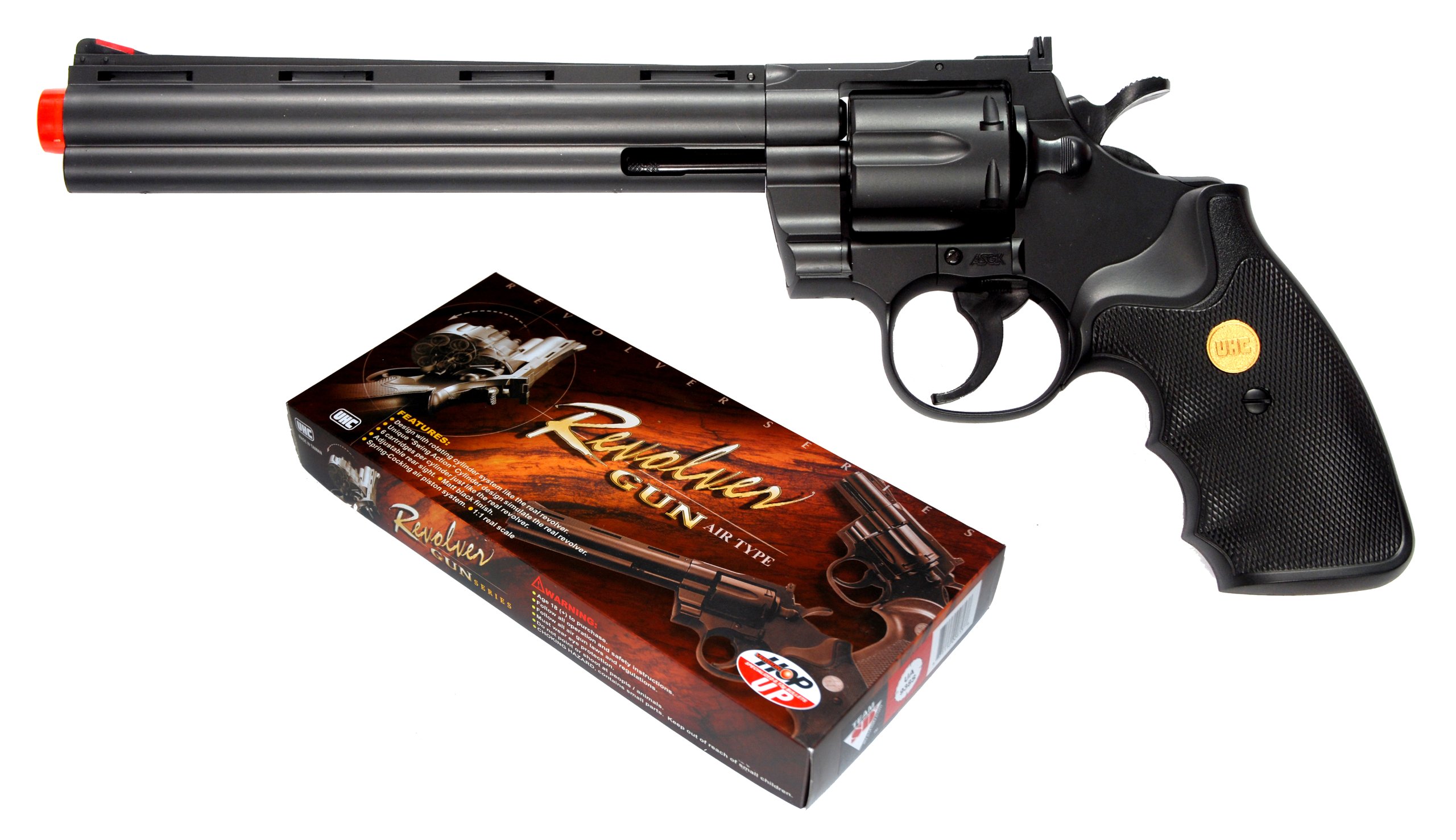 TSD Sports 8-Inch Barrel Spring Powered Airsoft Revolver
