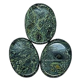 Amazing Gemstone Kambaba Jasper Worry Stone, Healing Crystals - Piedra Crystal Fidget for Gift, Meditation, Calming, Relaxation, Stress Relief
