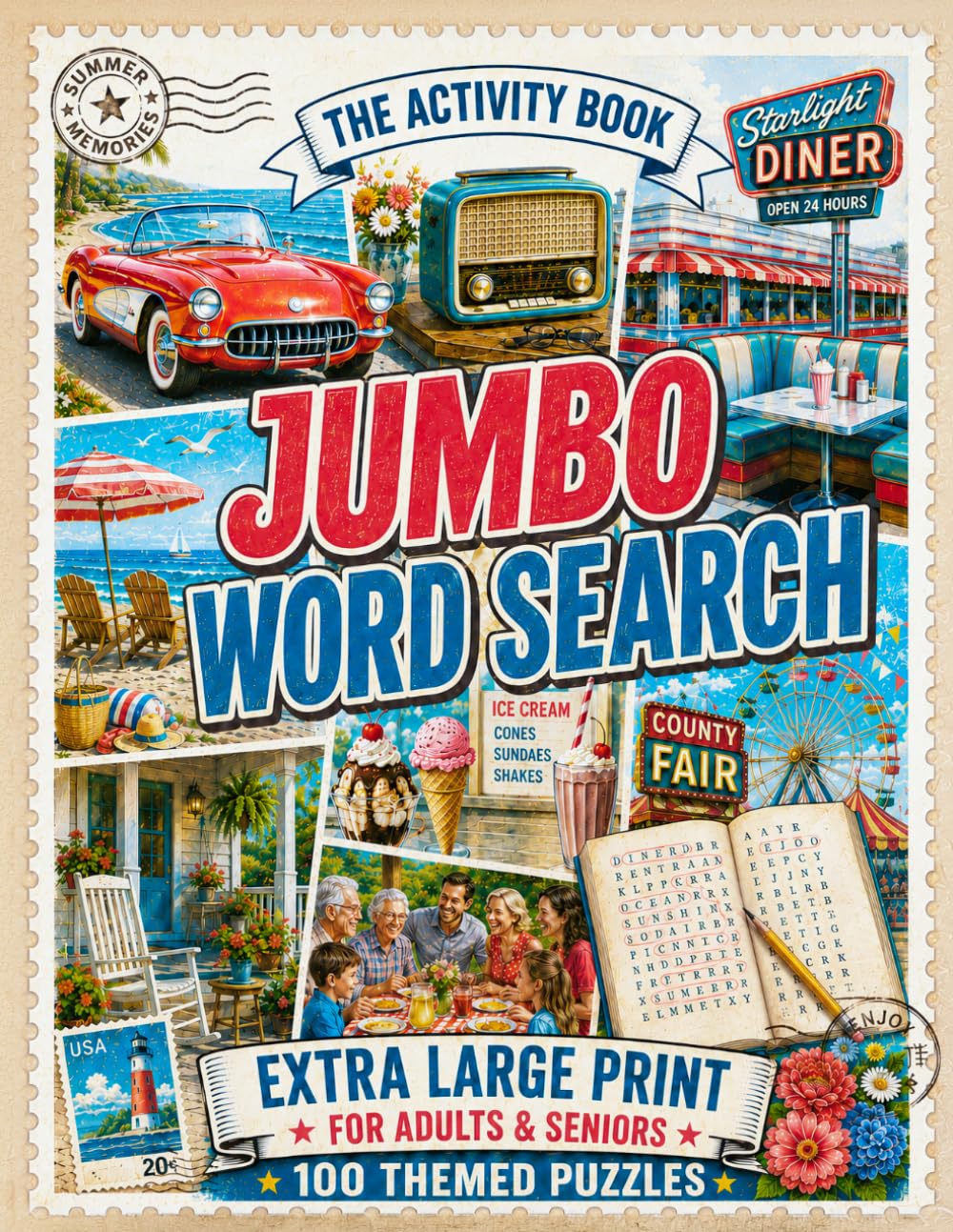 Jumbo Easy Word Search Book for Adults & Seniors: 100 Extra Large Print Wordsearch Puzzles for Peaceful Relaxation - Word Find (Word Find Books For Adults)