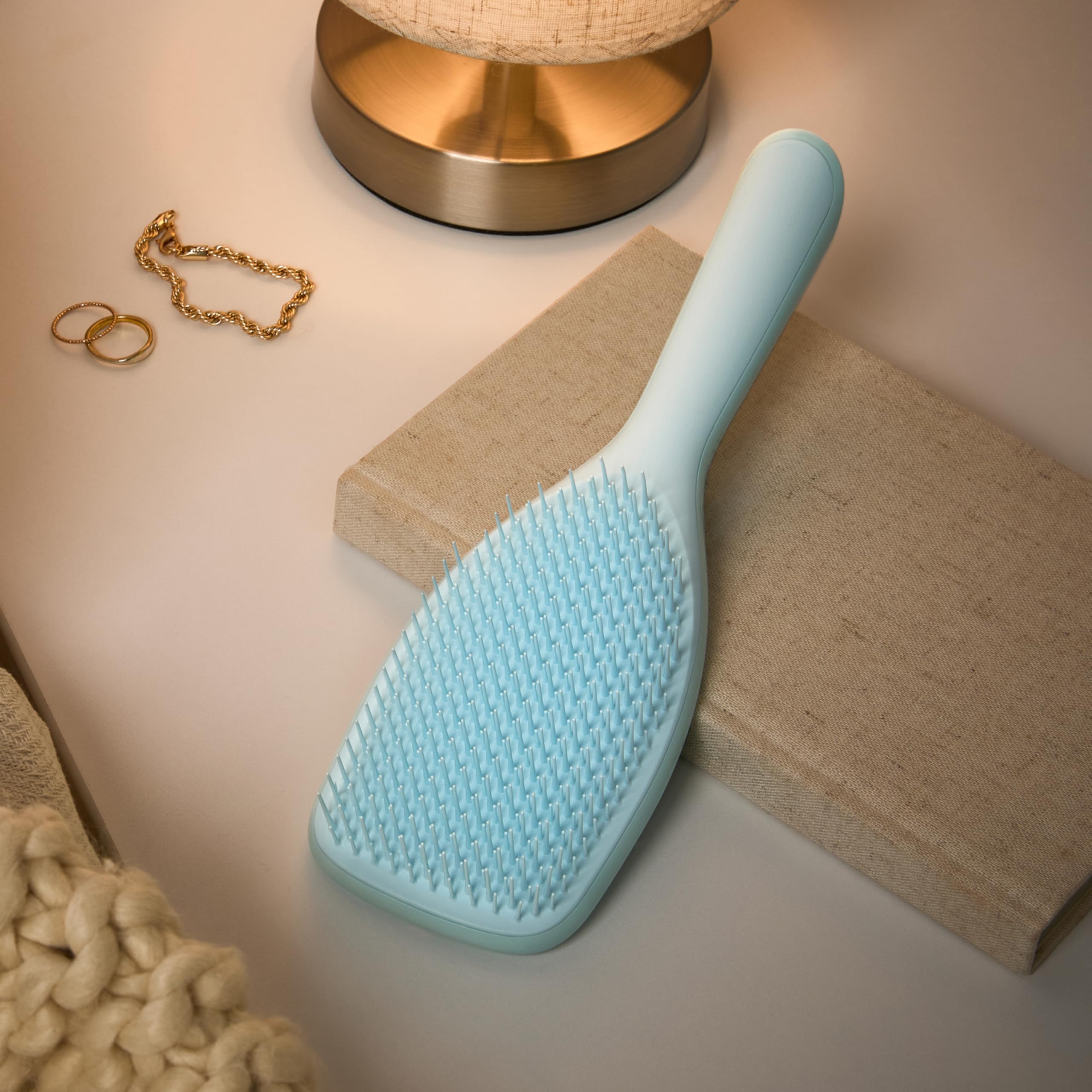 Tangle Teezer Fine & Fragile Ultimate Detangler, do cienkich i delikatnych - Miękkie, elastyczne ząbki redukują łamanie i ciągnięcie - Łagodna dla delikatnych włosów - Błękit morskiej piany