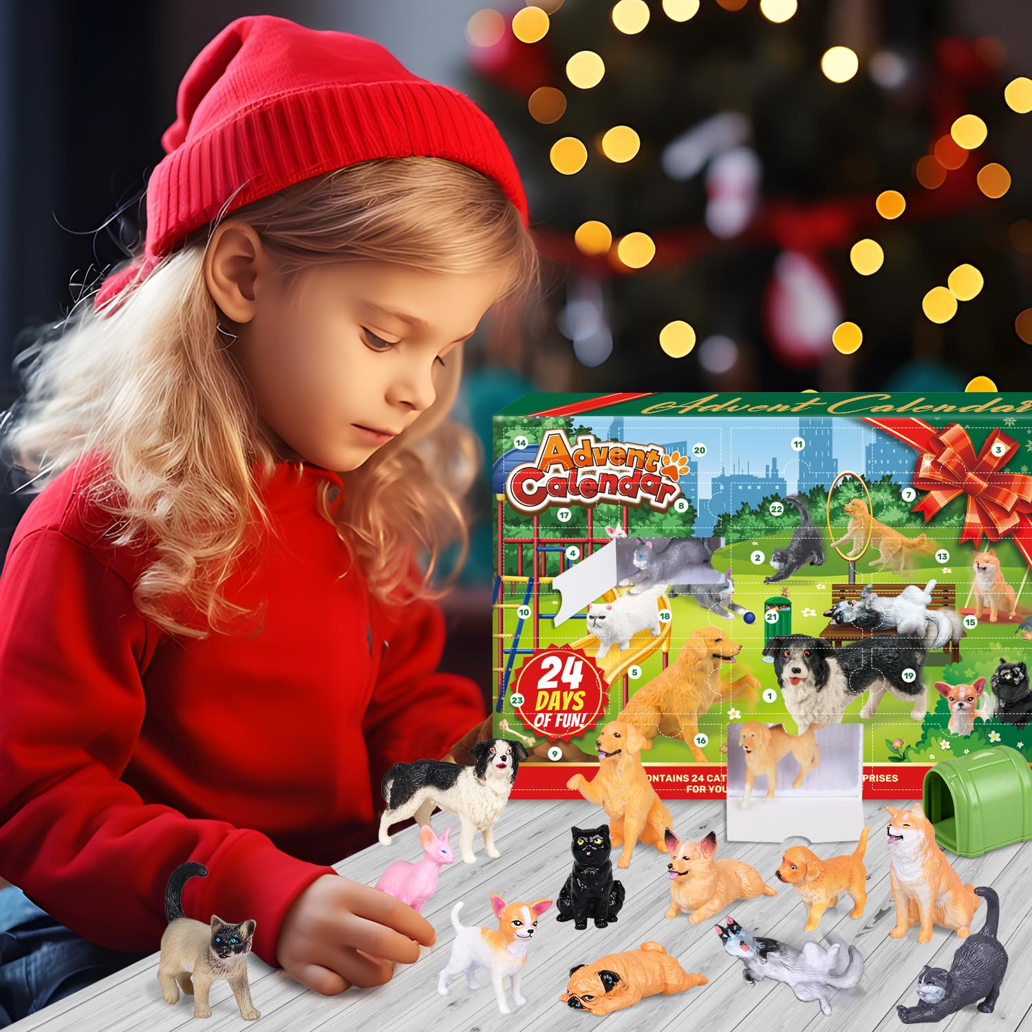 Calendrier De L’Avent 2025 – 24 Figurines Chats En Acrylique 2D – Décoration De Noël Pour Enfants – Cadeau Pour Fille, Garçon, Amie, Sœur - 7