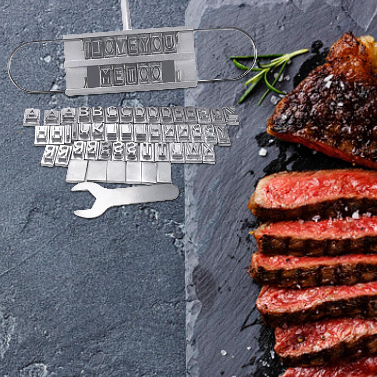 Amazon.co.jp: BBQブランディングアイアン バーベキュー アイロン 肉に