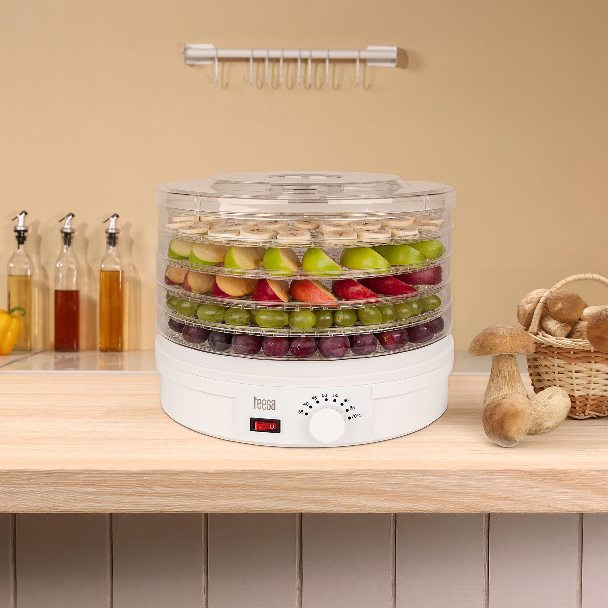 Teesa TSA3030 - Essiccatore per funghi, frutta e verdura