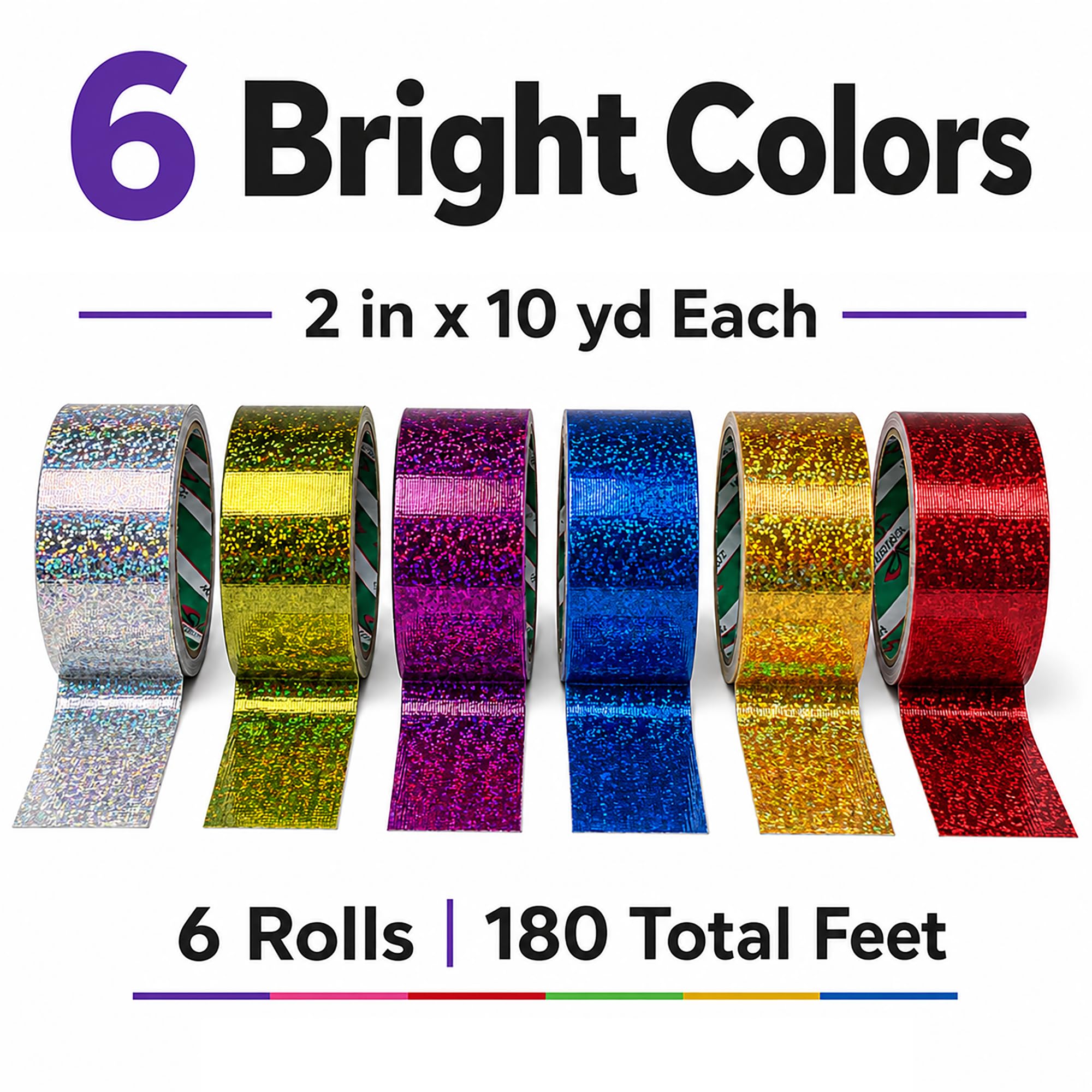Amazon.com: GiftExpress 6 Holographic Heavy-Duty Assorted Colored