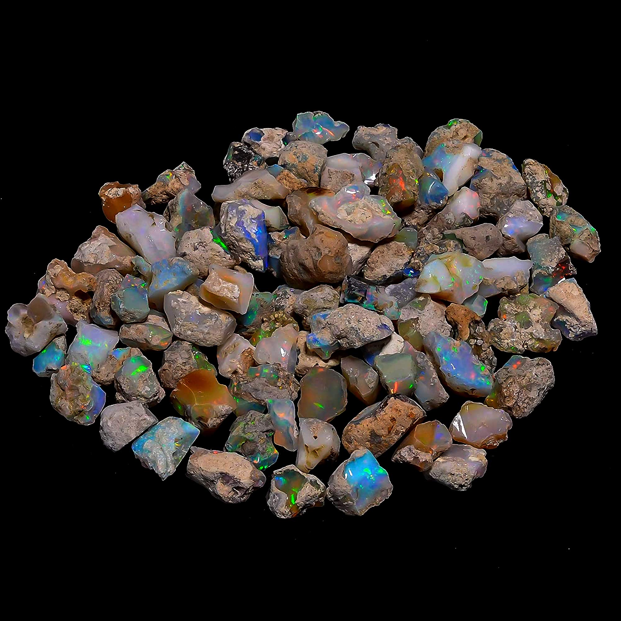 14.50 Ct Shiny Wire Fire Ethiopian Opal Rough Loose Gemstone - Raw Crystal For Jewelry Making & Healing