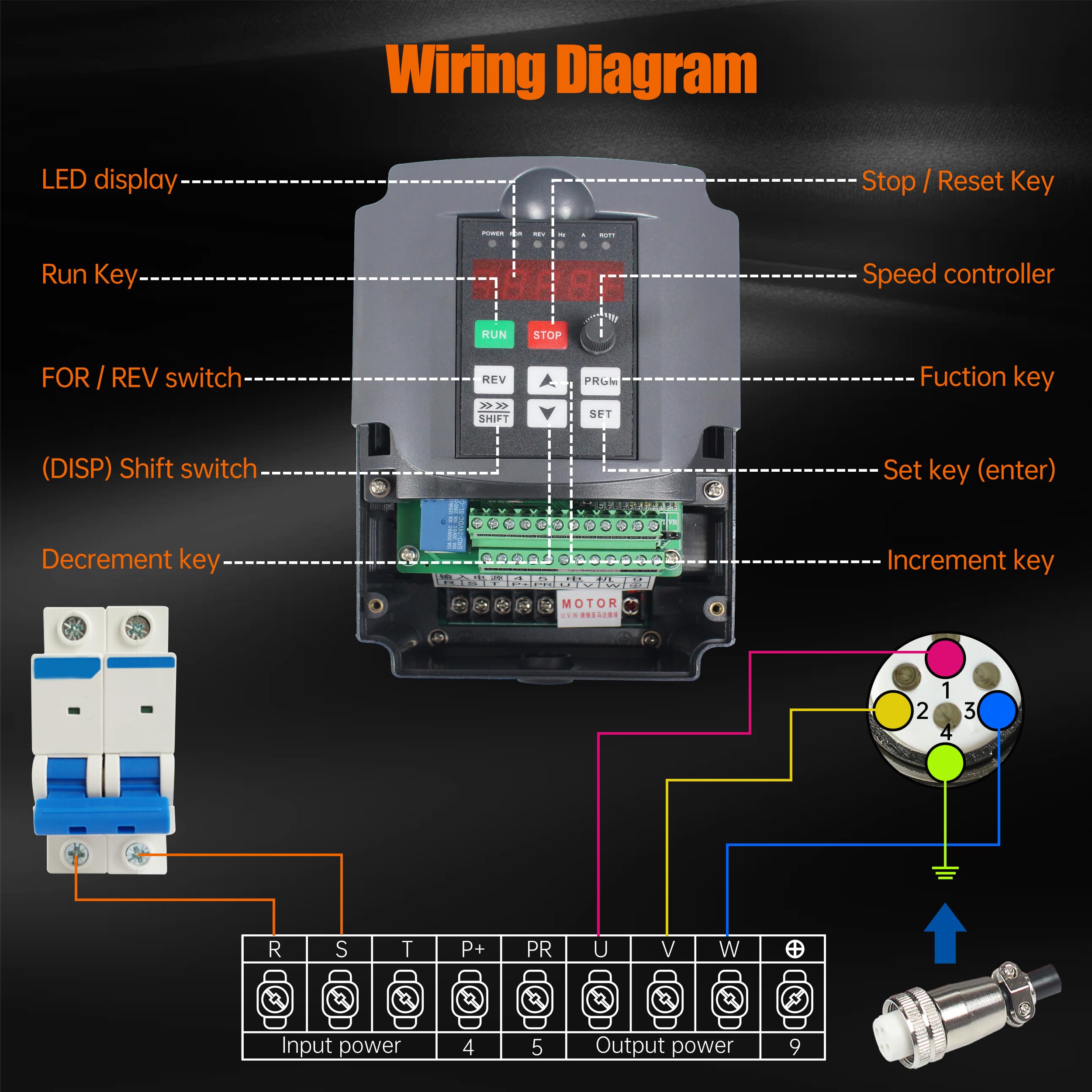 km 【meltthelady】 RATTMMOTOR CNC Spindle Motor Kit Square 2.2KW 220V Air
