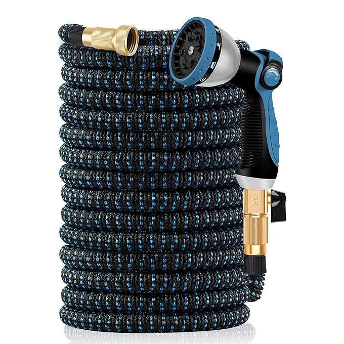 伸缩花园水管 50英尺 多功能喷枪