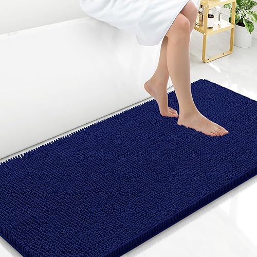 Miniatura 138 de Arotive Alfombras de Baño 30x20, Alfombras de Baño de Chenilla Shaggy Extra Suaves y Absorbentes, Lavables a Máquina con Respaldo de Goma