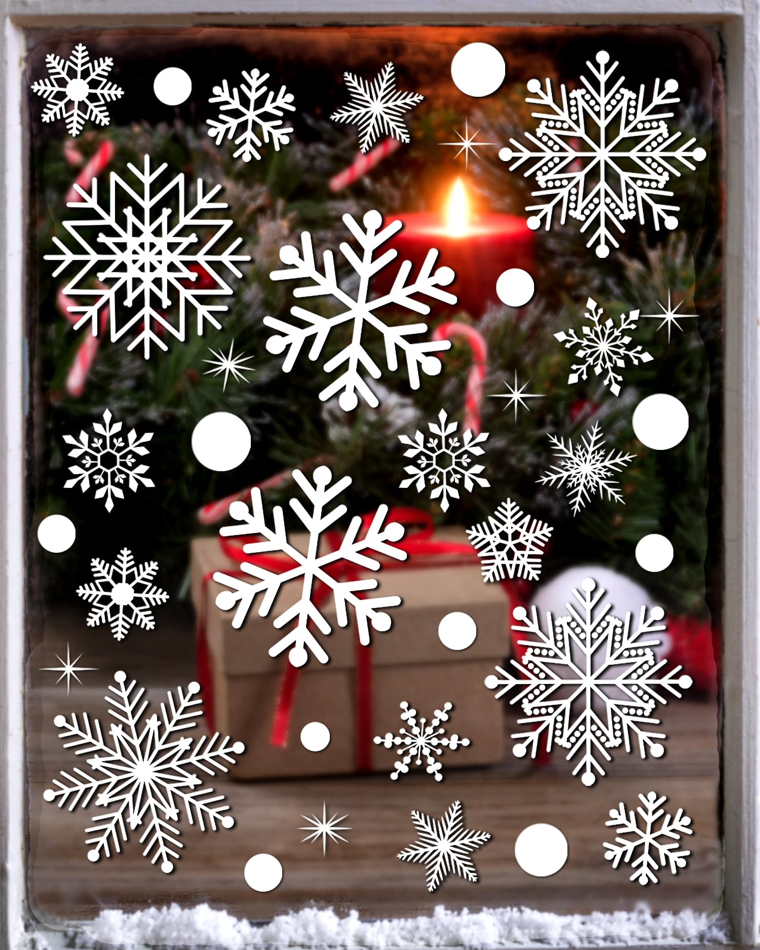 Adhesivos de ventana de Navidad para cristal