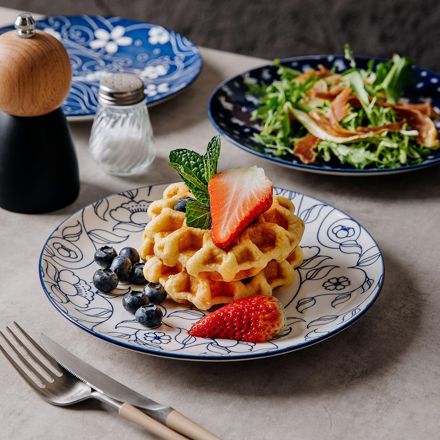 Selamica Platos Cuadrados De Porcelana Para Postre, Ensalada | Cuotas