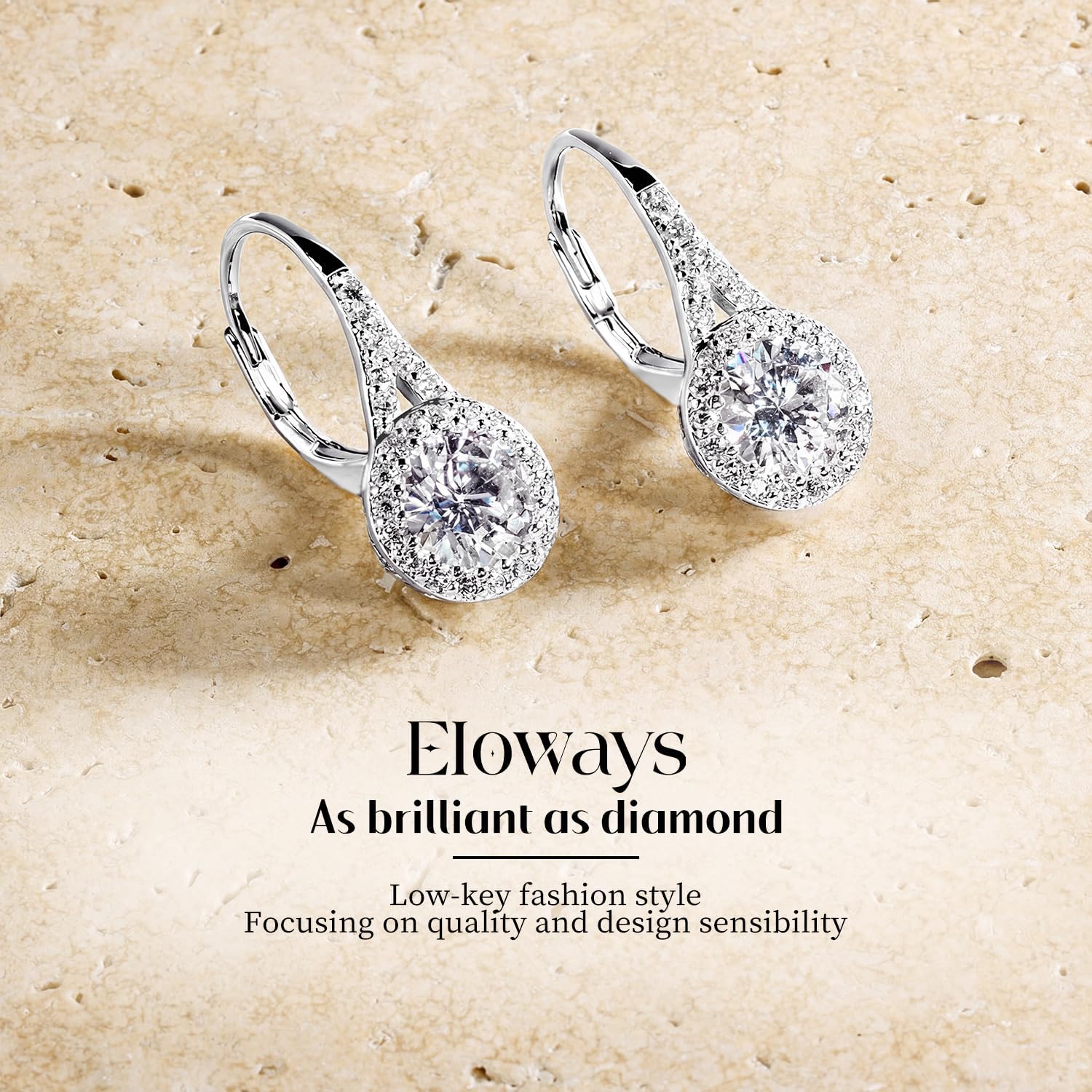 Moissanite Drop Earrings, 2.28Ct, D Color, VVS1, 925 Sterling Silver Dangle Drop Earrings for Women Hypoallergenic Moissanite Leverback Dangle Earrings, Delicate Wedding Birthday Jewelry Gifts