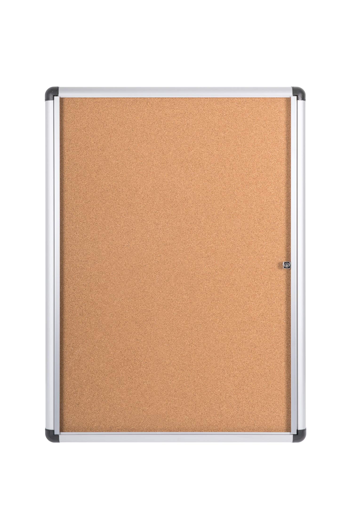 Bi-Office Enclore Extra - Vitrina de Interior de Corcho con Puerta de Acrílico y Cerradura, 723 x 984mm - 9x A4