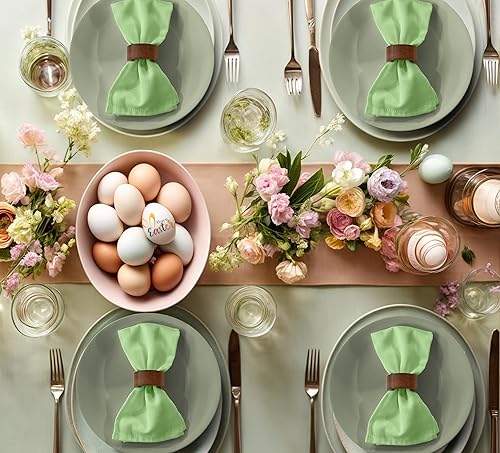 Vista 149 de Ruvanti Servilletas de algodón 12 unidades, servilletas de tela suaves y cómodas, servilletas de lino de calidad hotelera de lujo – Servilletas