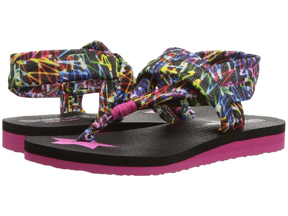 

SKECHERS KIDS Meditation (Little Kid/Big Kid) (Black/Multi) Girl's Shoes