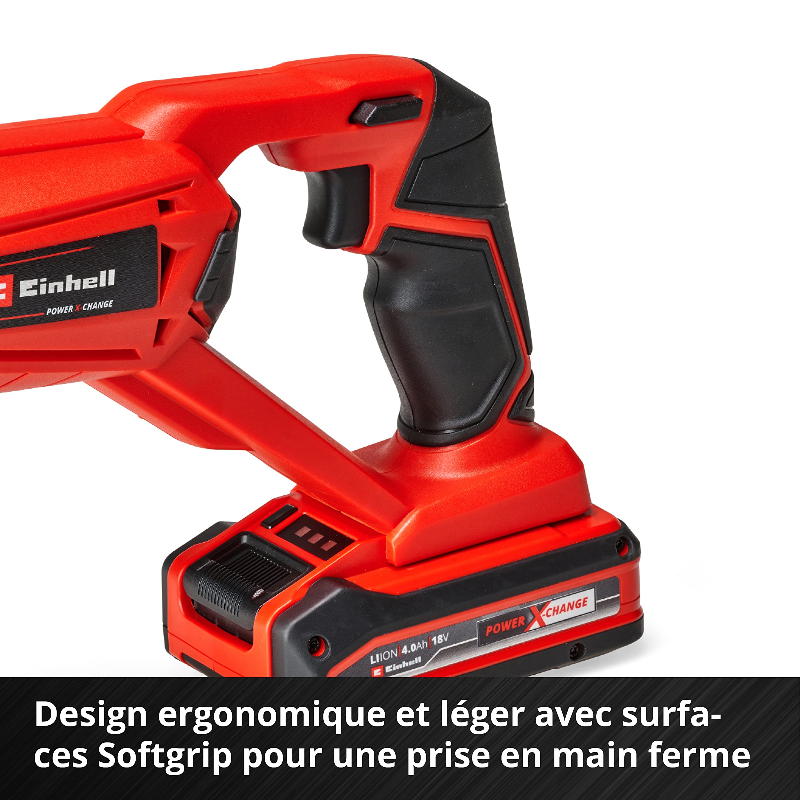 Einhell Scie sabre sans fil TE-AP 18 Li Solo -Power X-Change (18V, Hauteur de course 22 mm, Légère et maniable) Livré sans Batterie ni Chargeur
