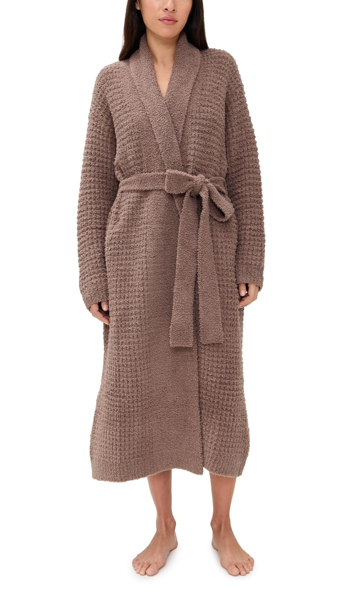 Eberjey Womens RECYCLED BOUCLE WAFFLE ROBE
