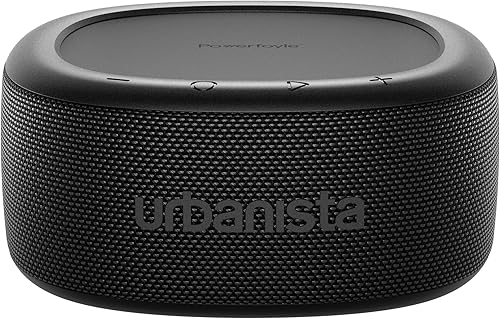 Urbanista Malibu - Altavoz Bluetooth solar pequeño, altavoz portátil inalámbrico de 20 W, tiempo de reproducción infinito, altavoz impermeable IP67