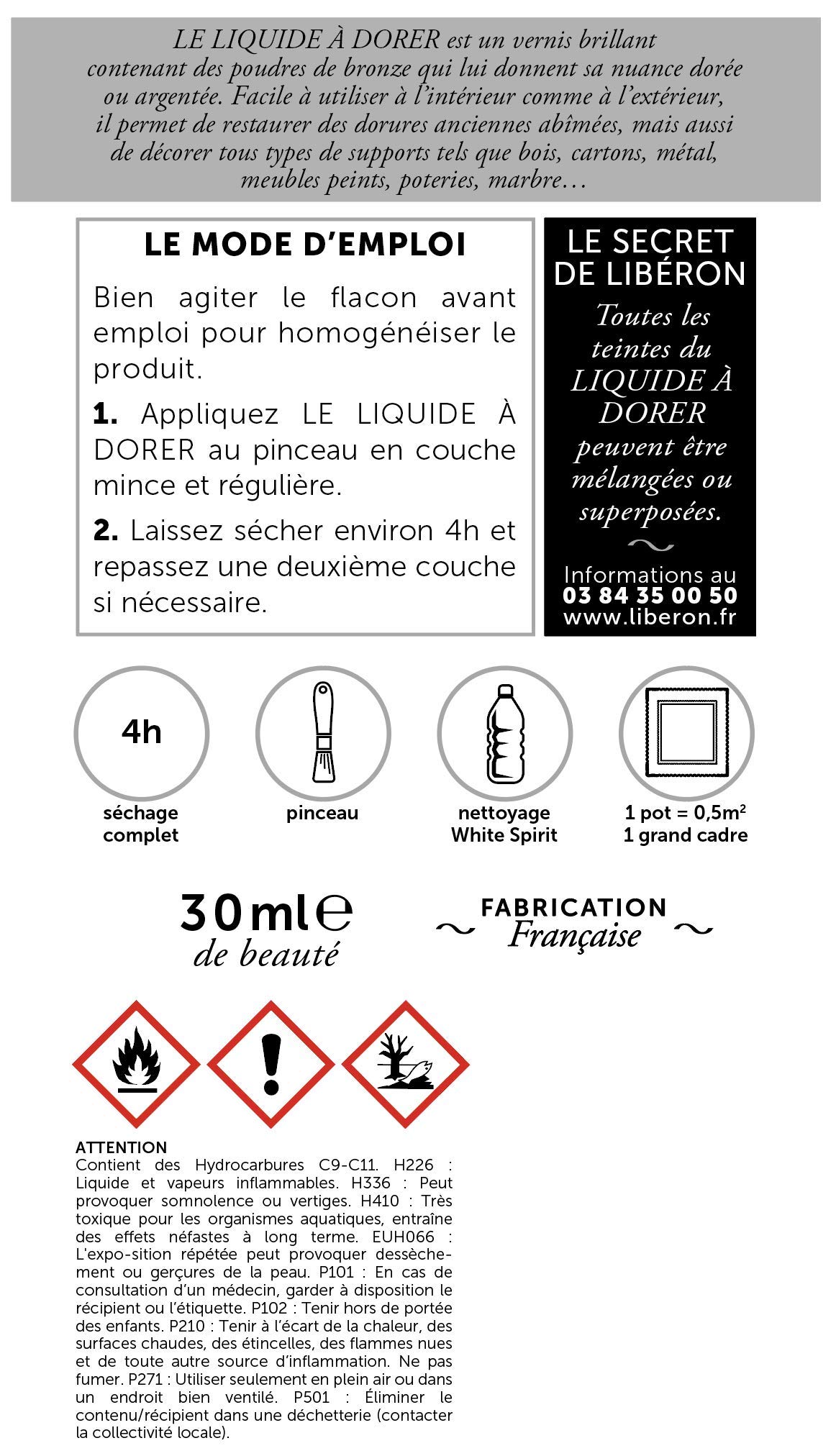 Libéron Liquide à dorer
