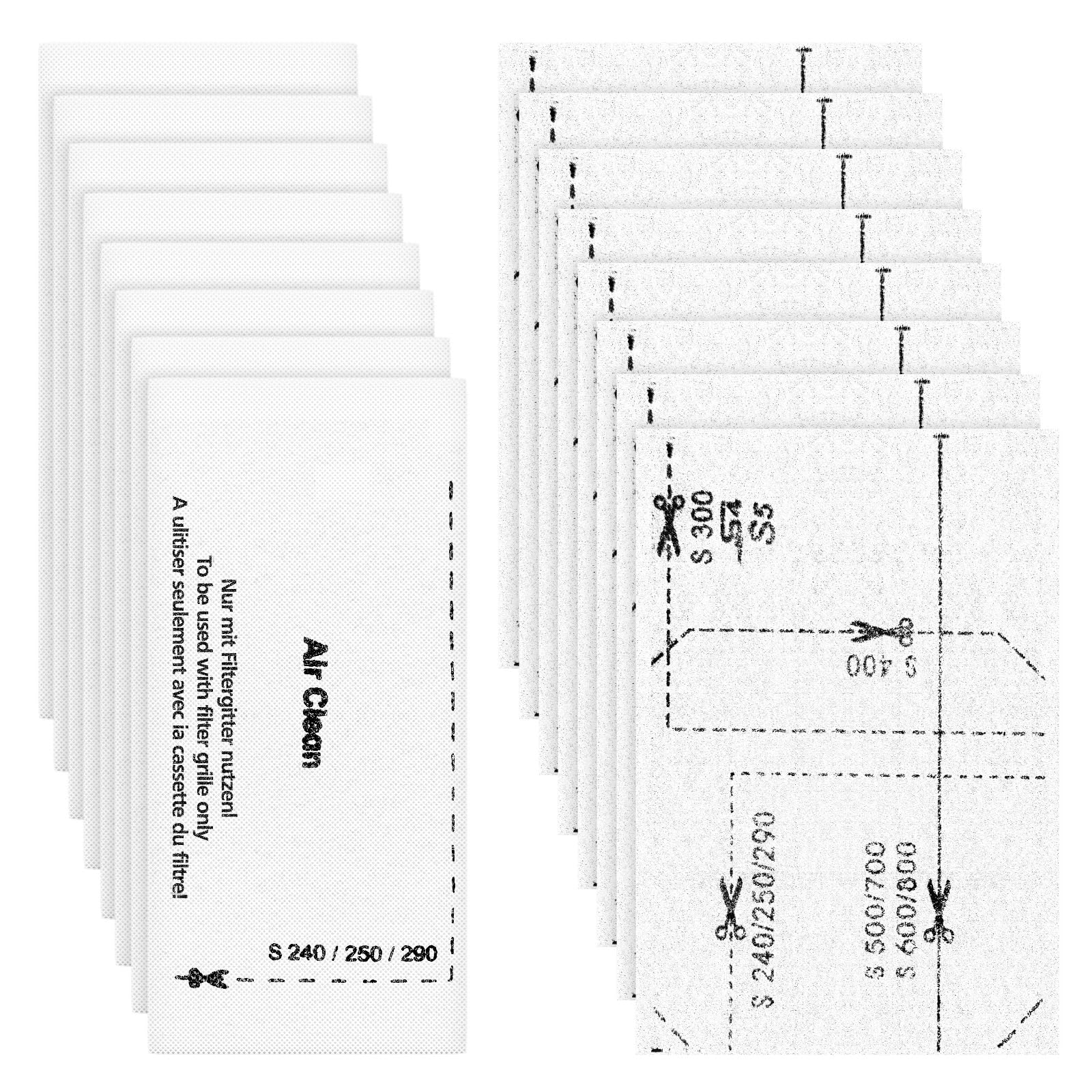16 Filter für Miele Staubsauger [Compact C1 & C2, Complete C2 & C3, S8340] 8 Motorschutzfilter und 8 Abluftfilter Ersatzfilter Kompatibel mit Miele Staubsaugern S4000, S5000, S6000 & S8000 Series