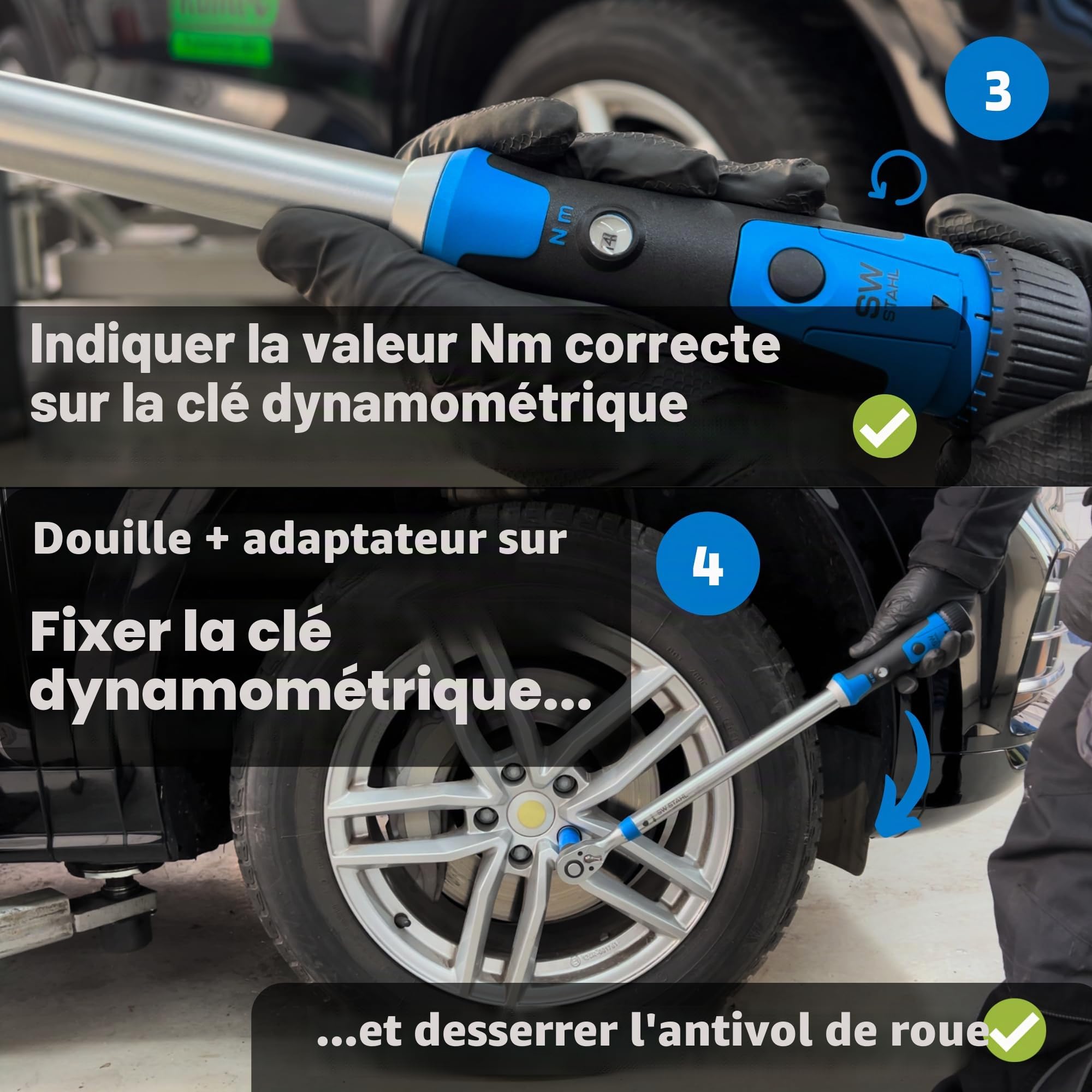 SW Stahl Adaptateur de Douille 527 pour VW 02383L-7 | Outil spécial compatible avec VW 527, longueur 43 mm, largeur 29 mm, poids 0,128 kg, pièce de rechange automobile