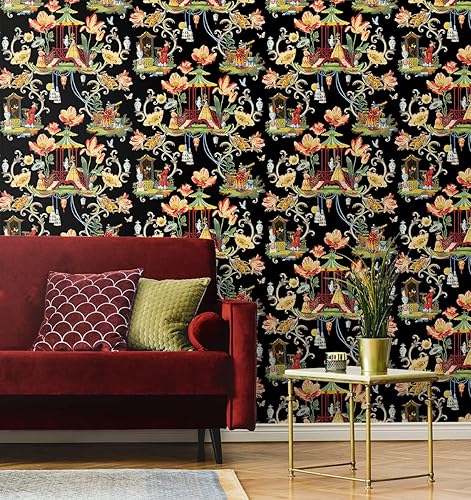 Miniatura 4 de Harrison Howard - Papel tapiz de diseño despegar y pegar, papel tapiz caprichoso de alta calidad para dormitorio, tocador, cocina, autoadhesivo,