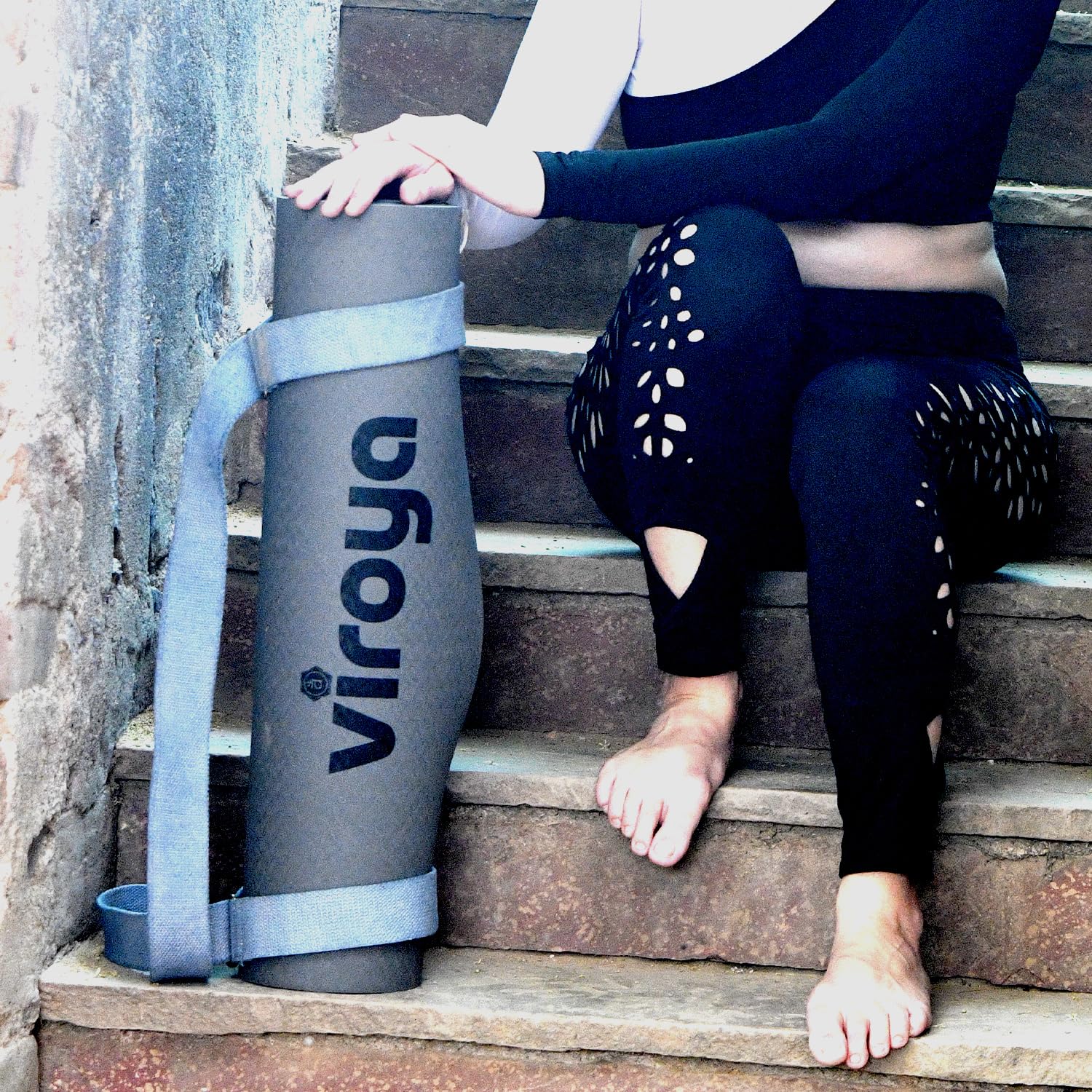 VIROYA - Puraka Series Yoga Mat with Strap, Premium 6mm thick, Large, High Performance Grip, Ultra Dense Cushioning for Support and Stability in Yoga, Pilates, Gym and Any General Fitness (B09P1XH69F) Amazon Price History, Amazon Price Tracker