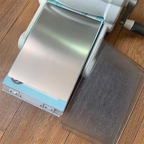 Miniatura 9 de BAOFALI Juego de 3 almohadillas de corte estándar y calza de metal para máquina de troquelar placas de corte de plástico de policarbonato