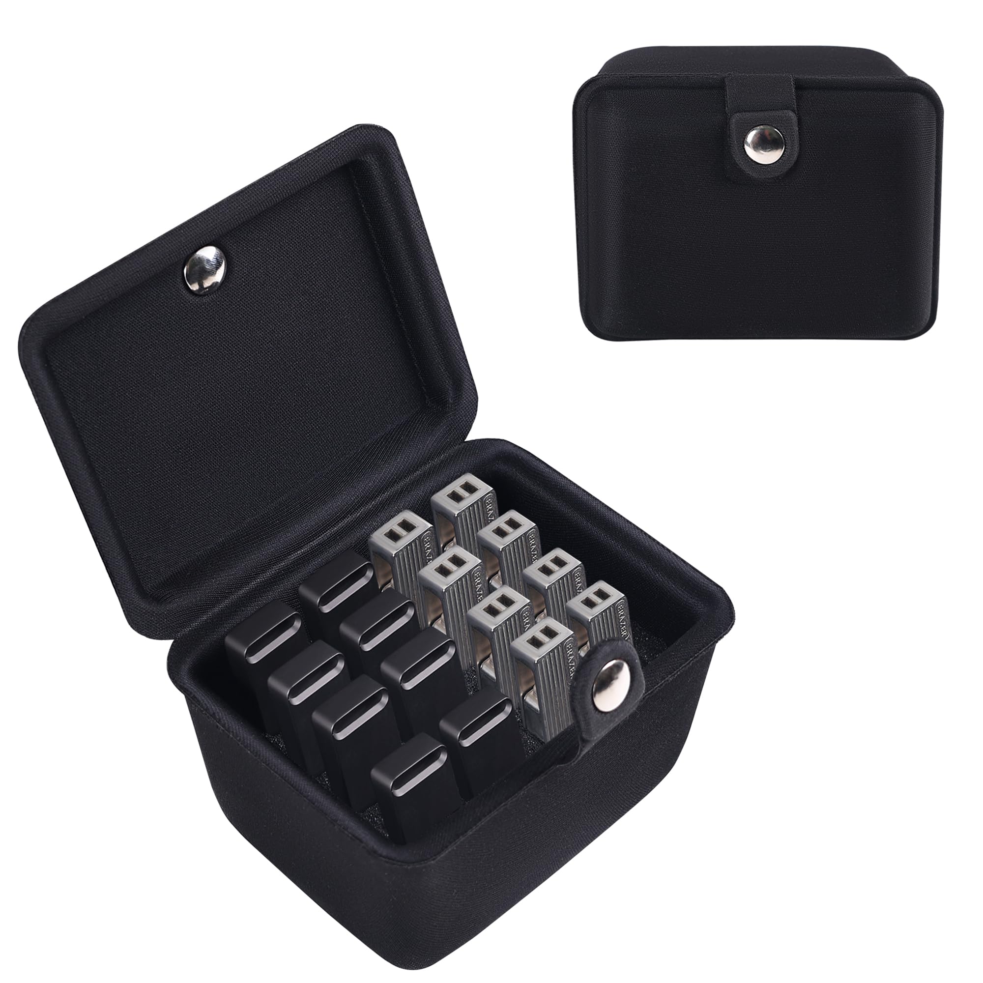 Brappo Flash Drive case USB case Organizer Silicone Material Holds 12 Thumb Drive case Office Home Portable Electronic