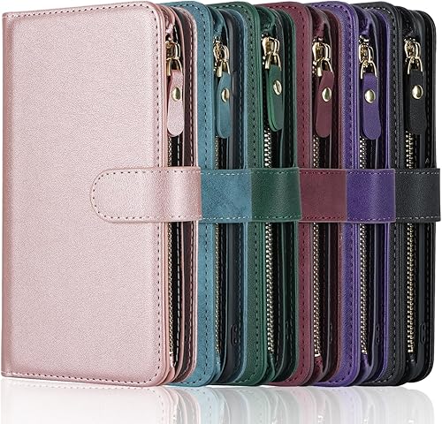 Miniatura 7 de Havaya Funda cruzada para Samsung Galaxy S9 Plus con correa para mujer con tarjetero para Galaxy S9 + Plus, con cremallera, con ranura para tarjeta